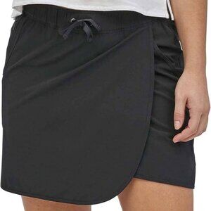 Patagonia Fleetwith Faux Wrap Skort Black Small  EUC